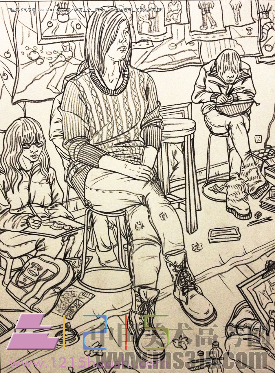 石家庄1215画室优秀作品集（9）