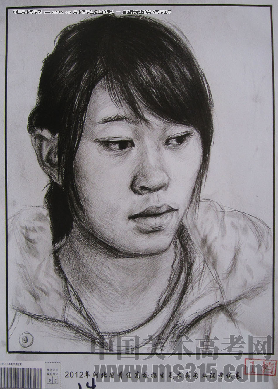 2012年河北美术联考A档素描试卷（2）