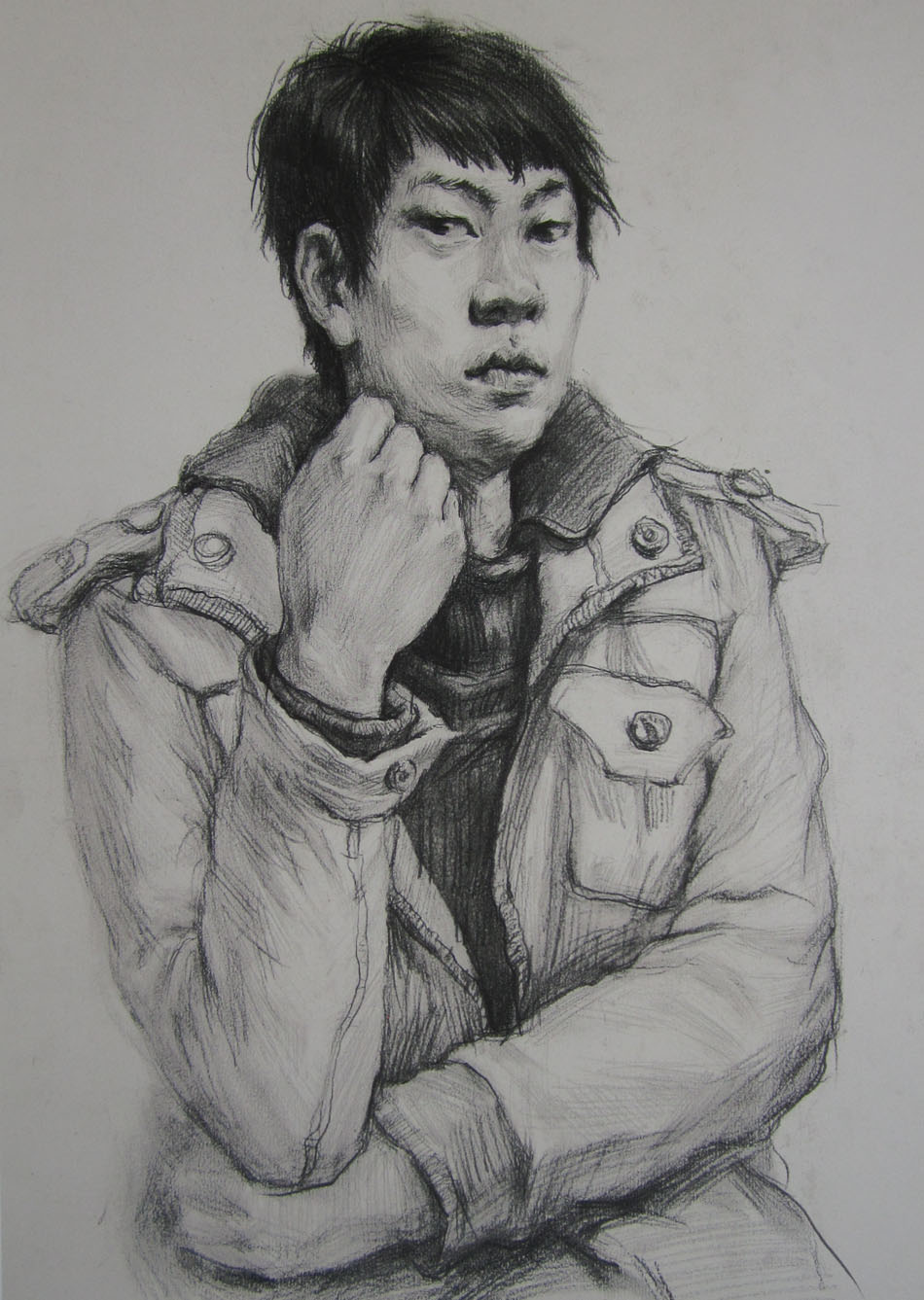 2010年湖南美术统考素描优秀试卷（1）