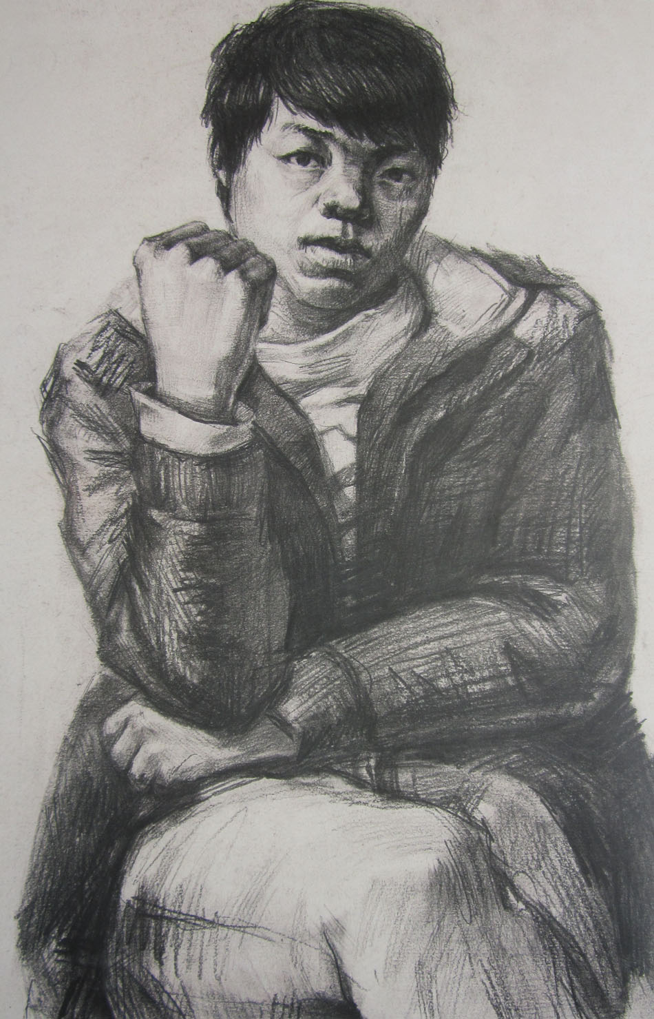 2010年湖南美术统考素描优秀试卷（8）