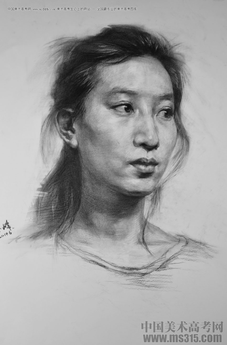 重庆巨明画室教师优秀素描作品（4）