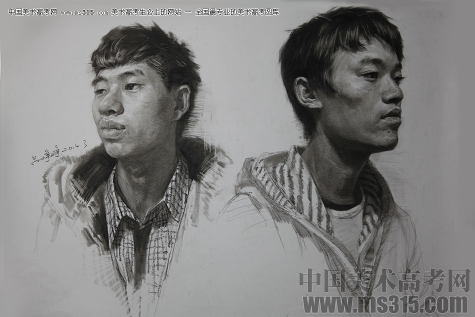 重庆巨明画室教师优秀素描作品（5）