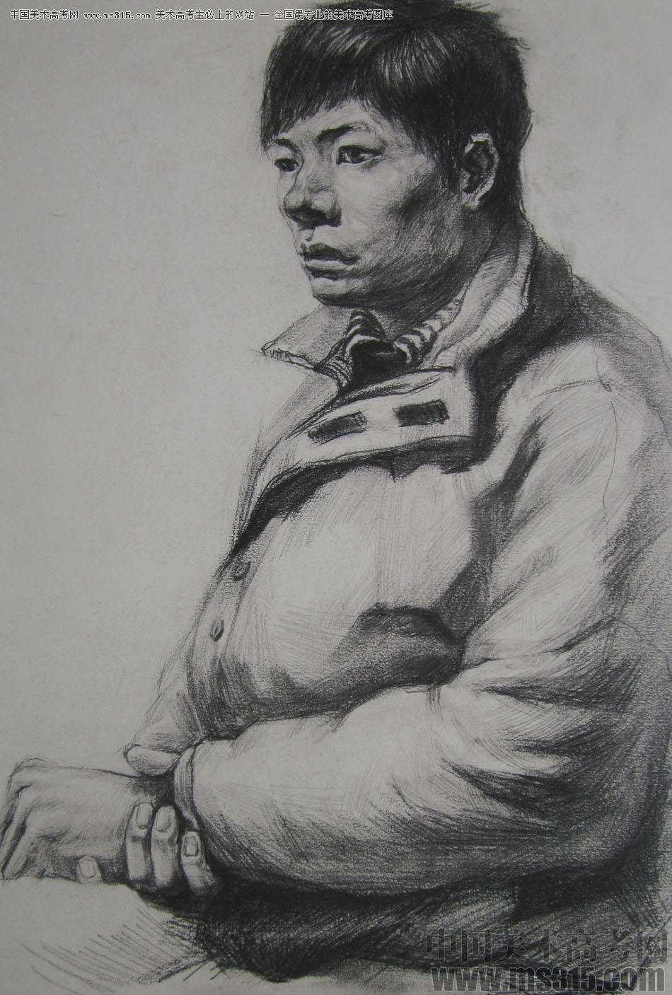 2011年湖南美术统考素描优秀试卷（4）