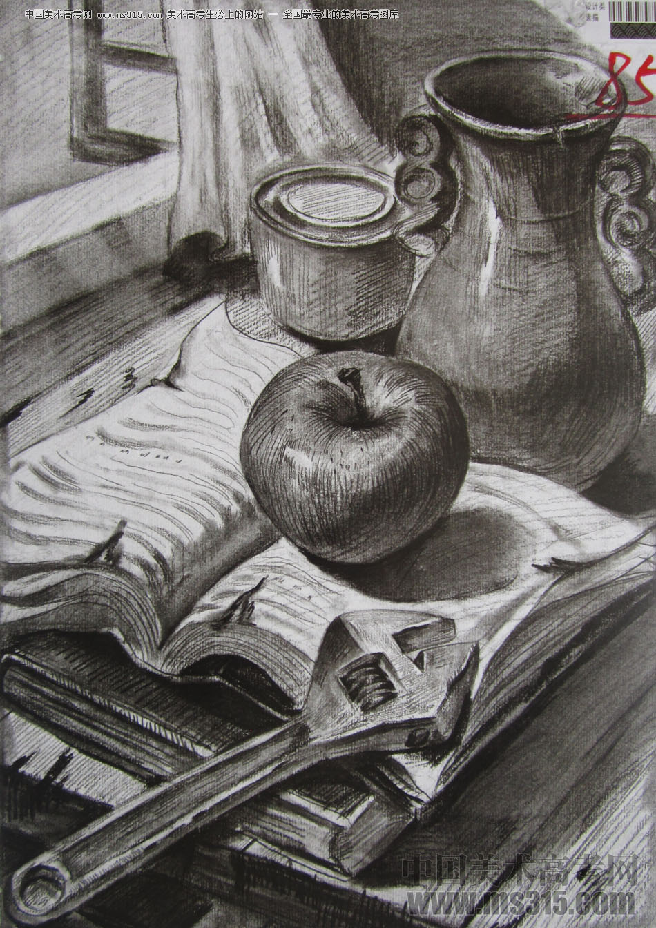 2013年四川美术学院设计素描优秀试卷（4）