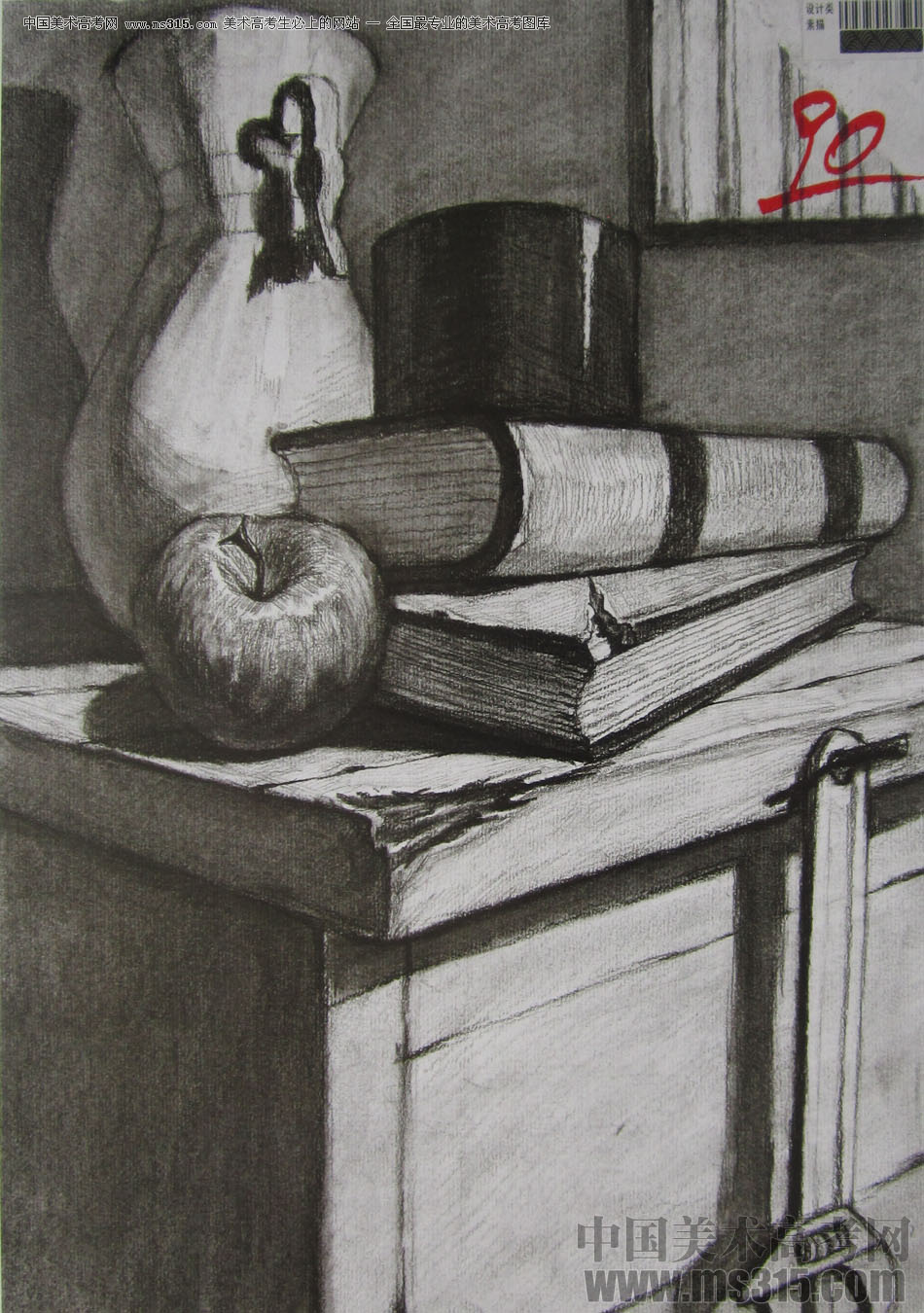 2013年四川美术学院设计素描优秀试卷（17）
