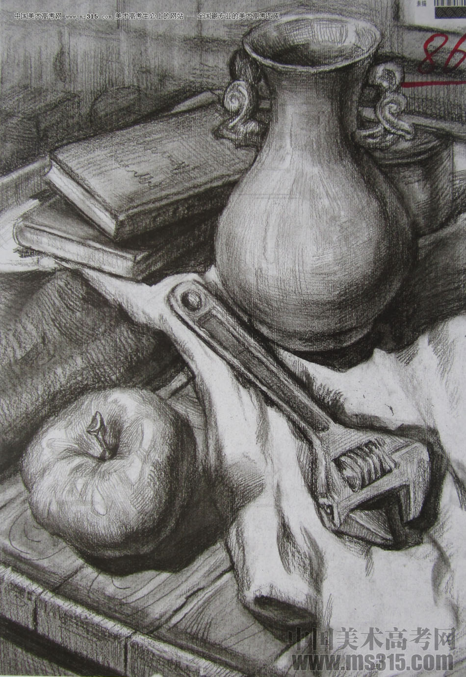 2013年四川美术学院设计素描优秀试卷（19）