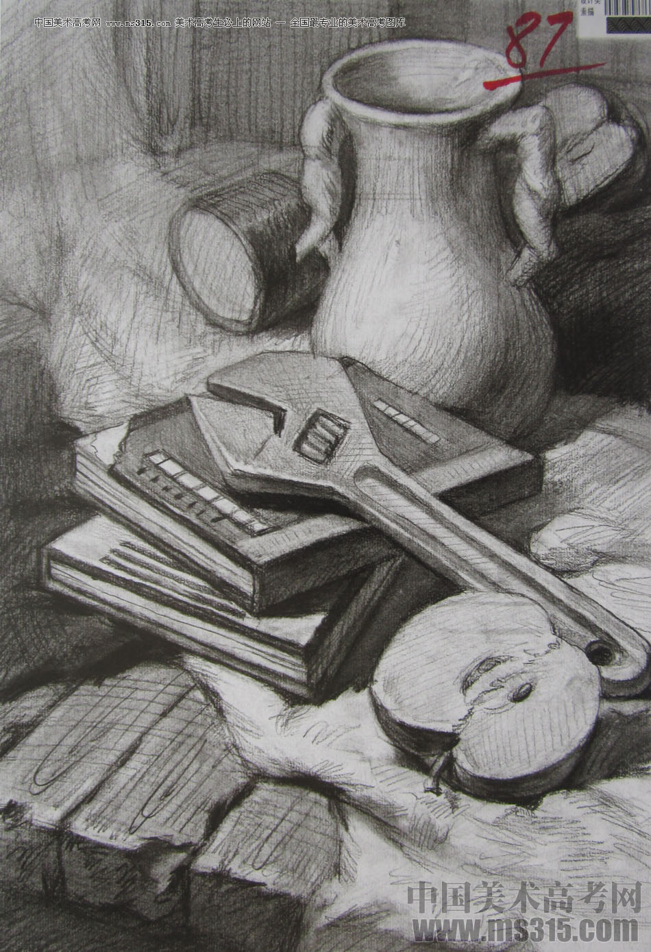2013年四川美术学院设计素描优秀试卷（23）