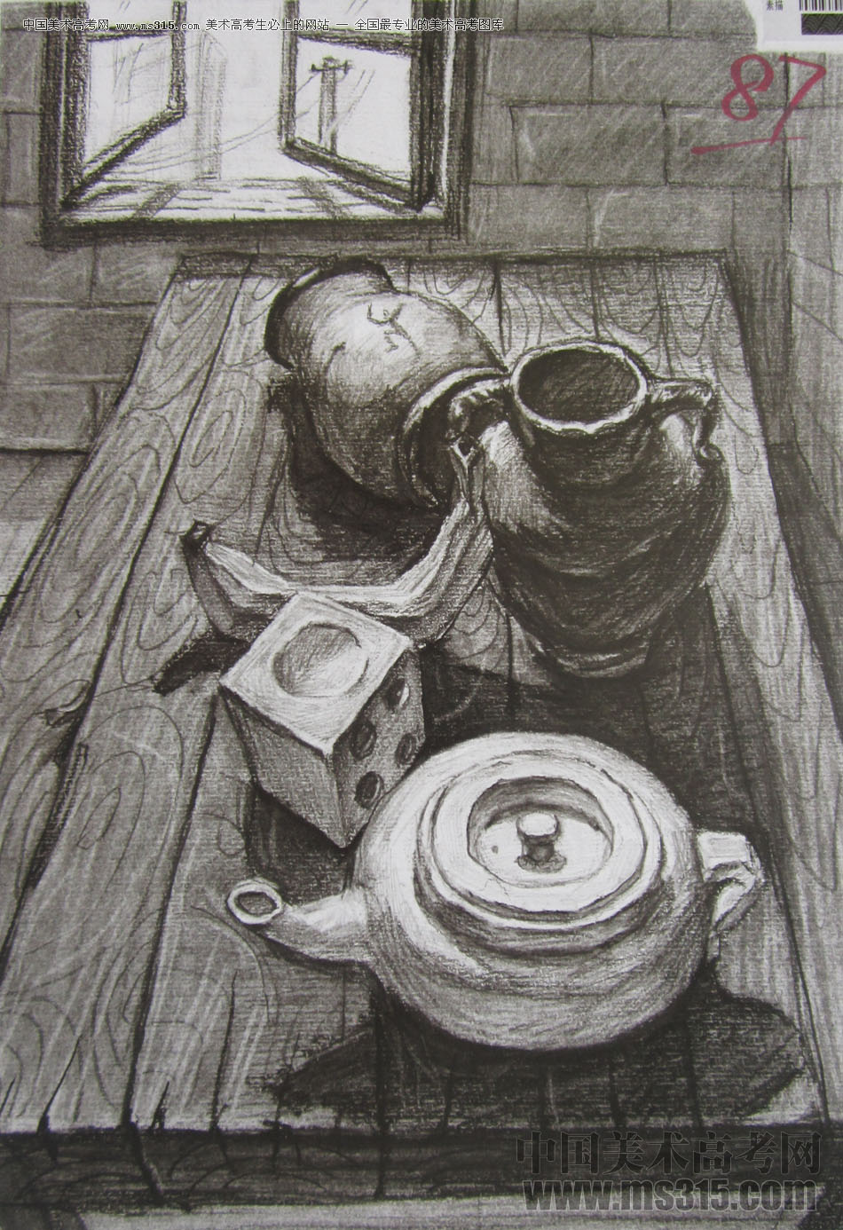 2013年四川美术学院设计素描优秀试卷（51）