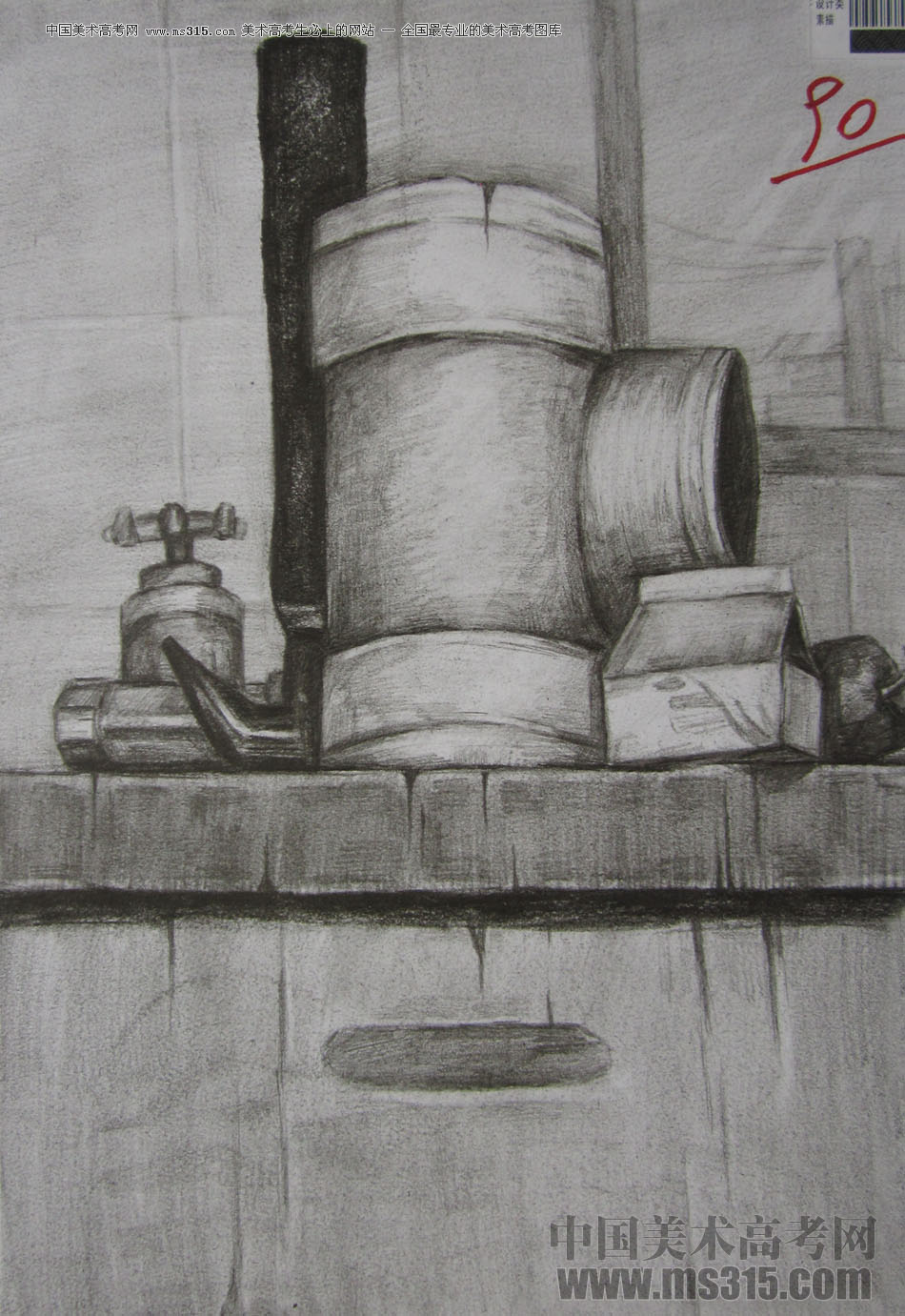 2013年四川美术学院设计素描优秀试卷（32）