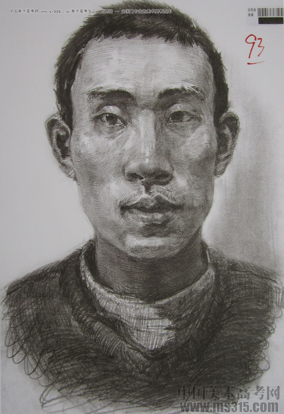 2013年四川美术学院造型素描优秀试卷（33）