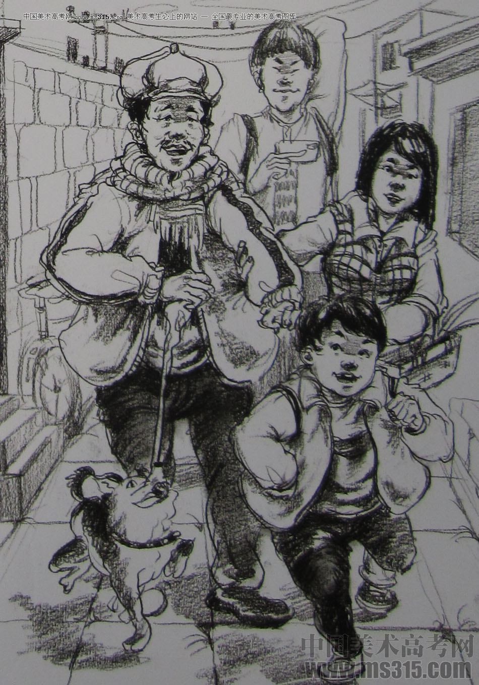 2015年清华大学美术学院设计类速写优秀试卷32