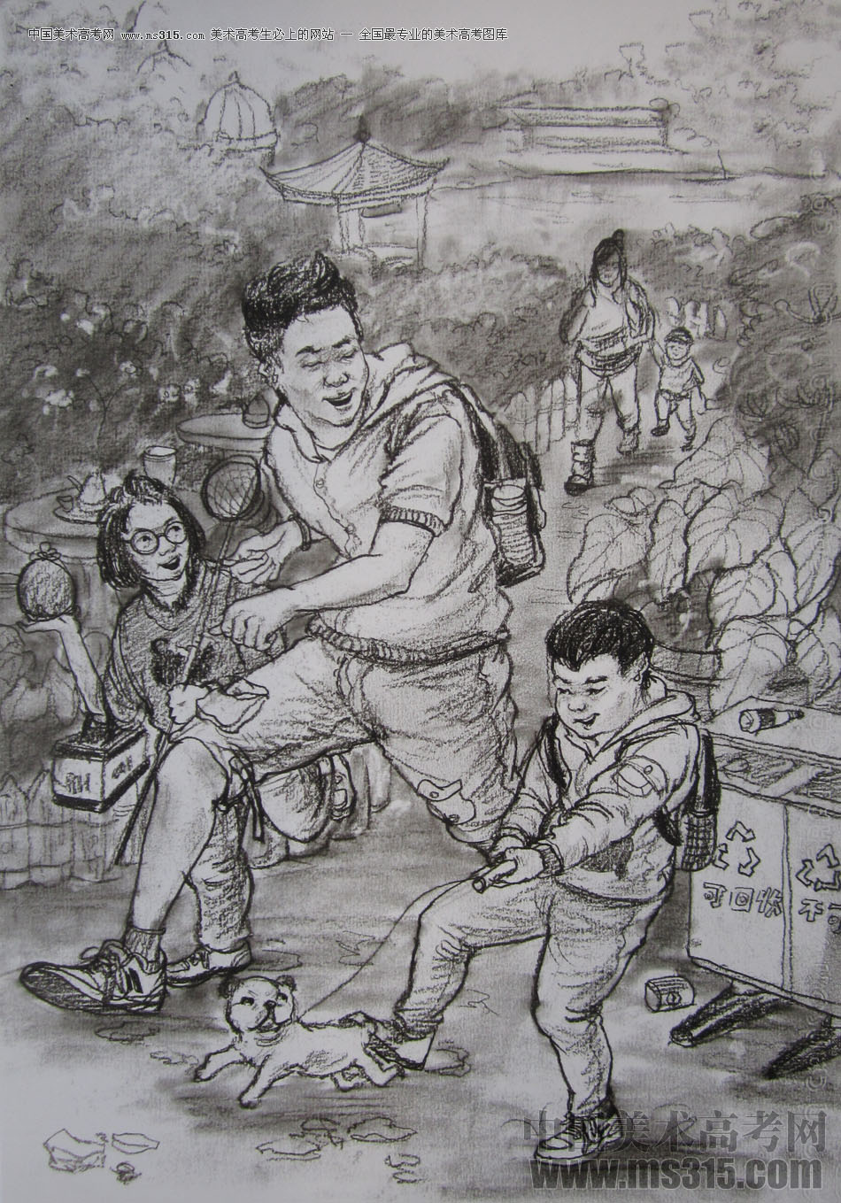 2015年清华大学美术学院设计类速写优秀试卷33