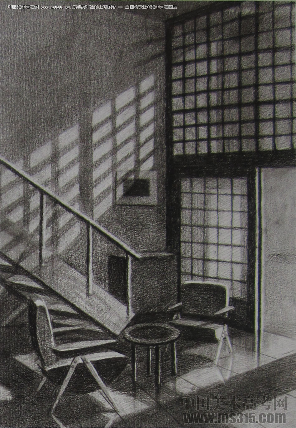 2015年清华大学美术学院设计类素描优秀试卷40