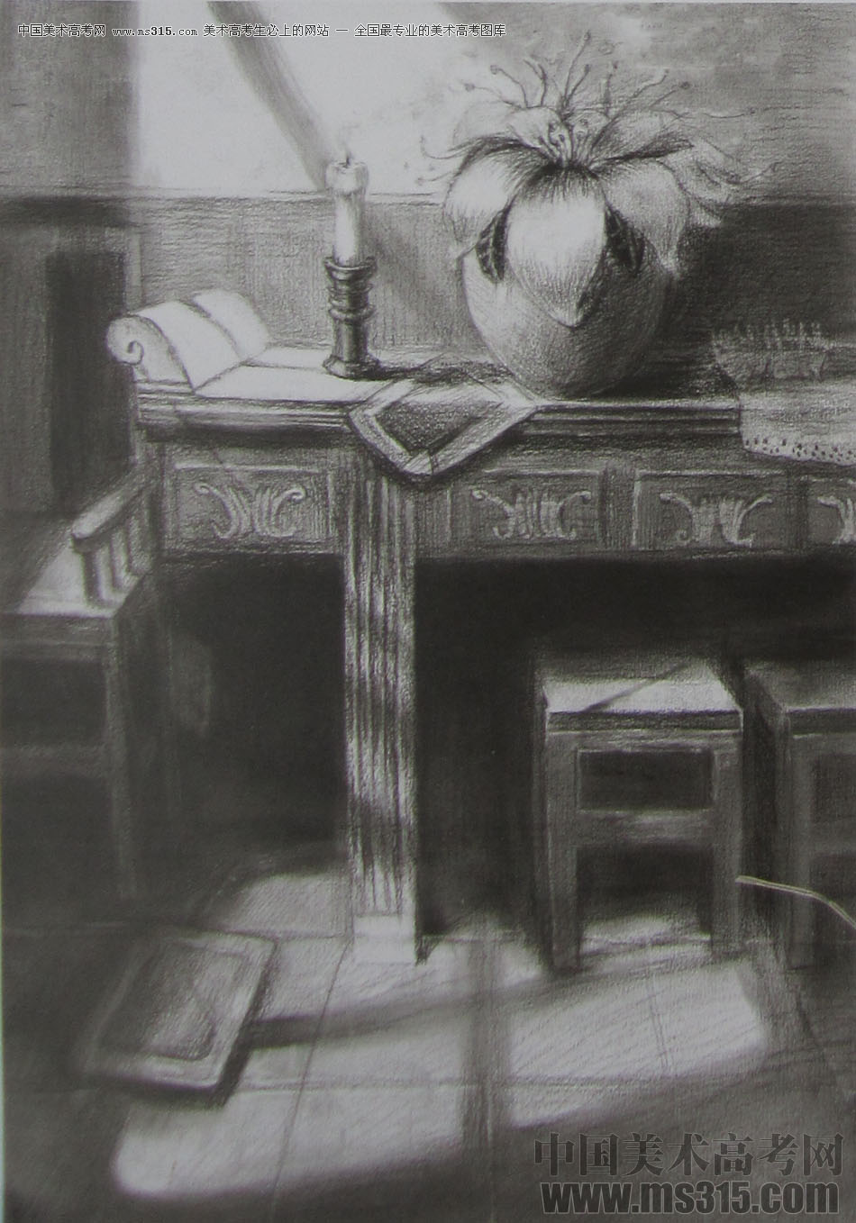 2015年清华大学美术学院设计类素描优秀试卷59