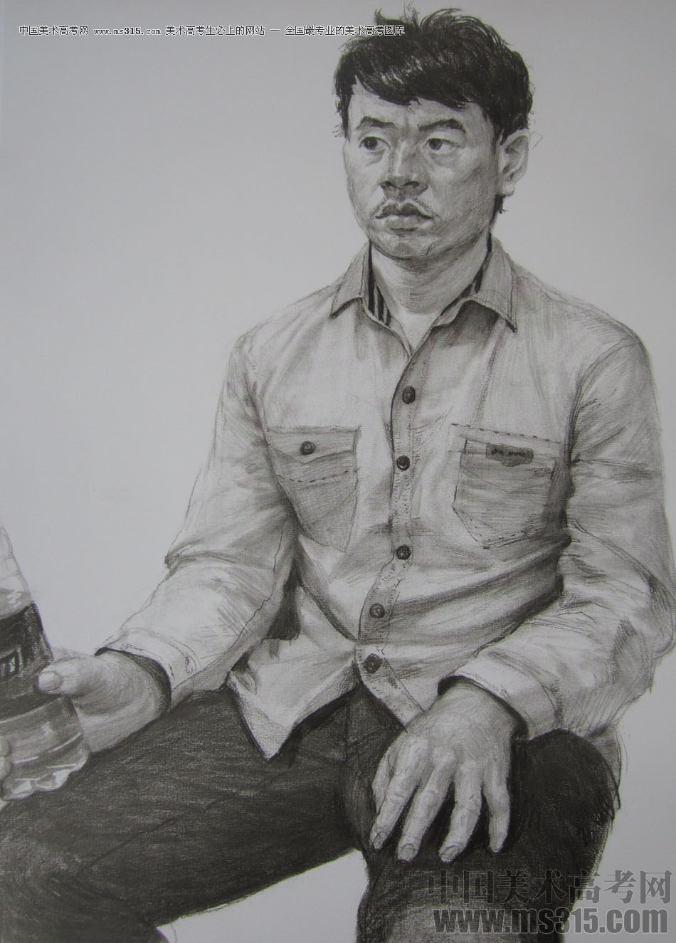 2015年清华大学美术学院造型类素描优秀试卷5