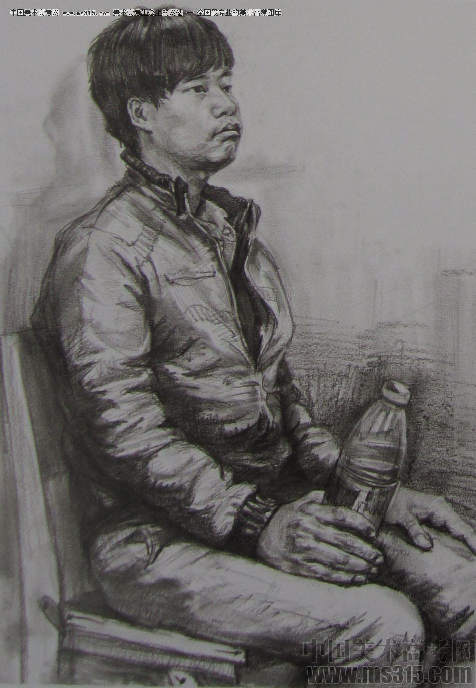 2015年清华大学美术学院造型类素描优秀试卷10