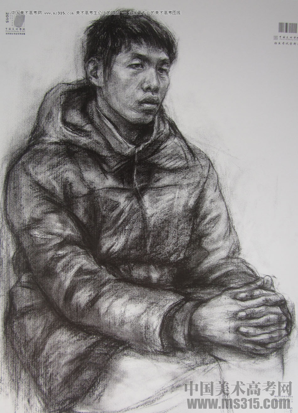 2015年中国美术学院素描高分卷17