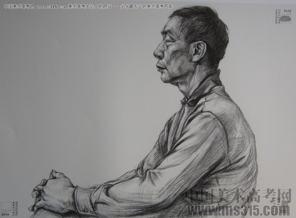 2015年中国美术学院素描高分卷32