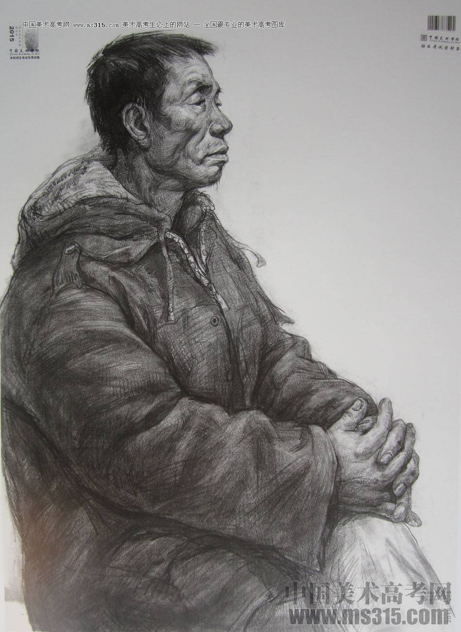 2015年中国美术学院素描高分卷33