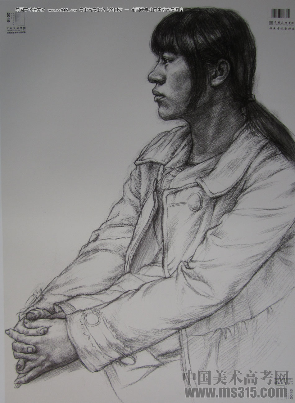 2015年中国美术学院素描高分卷47