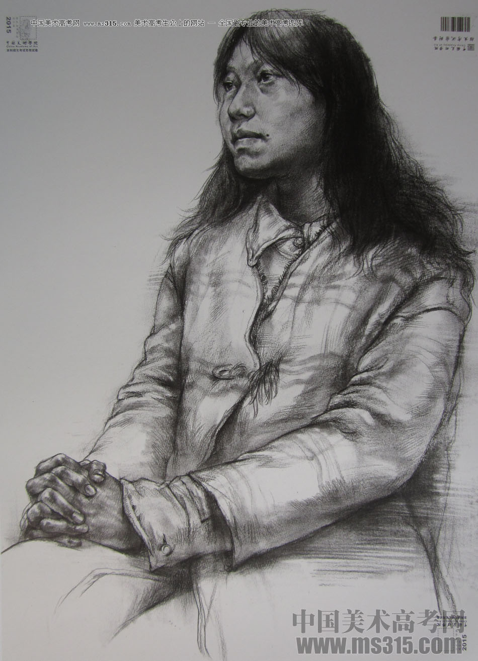 2015年中国美术学院素描高分卷56