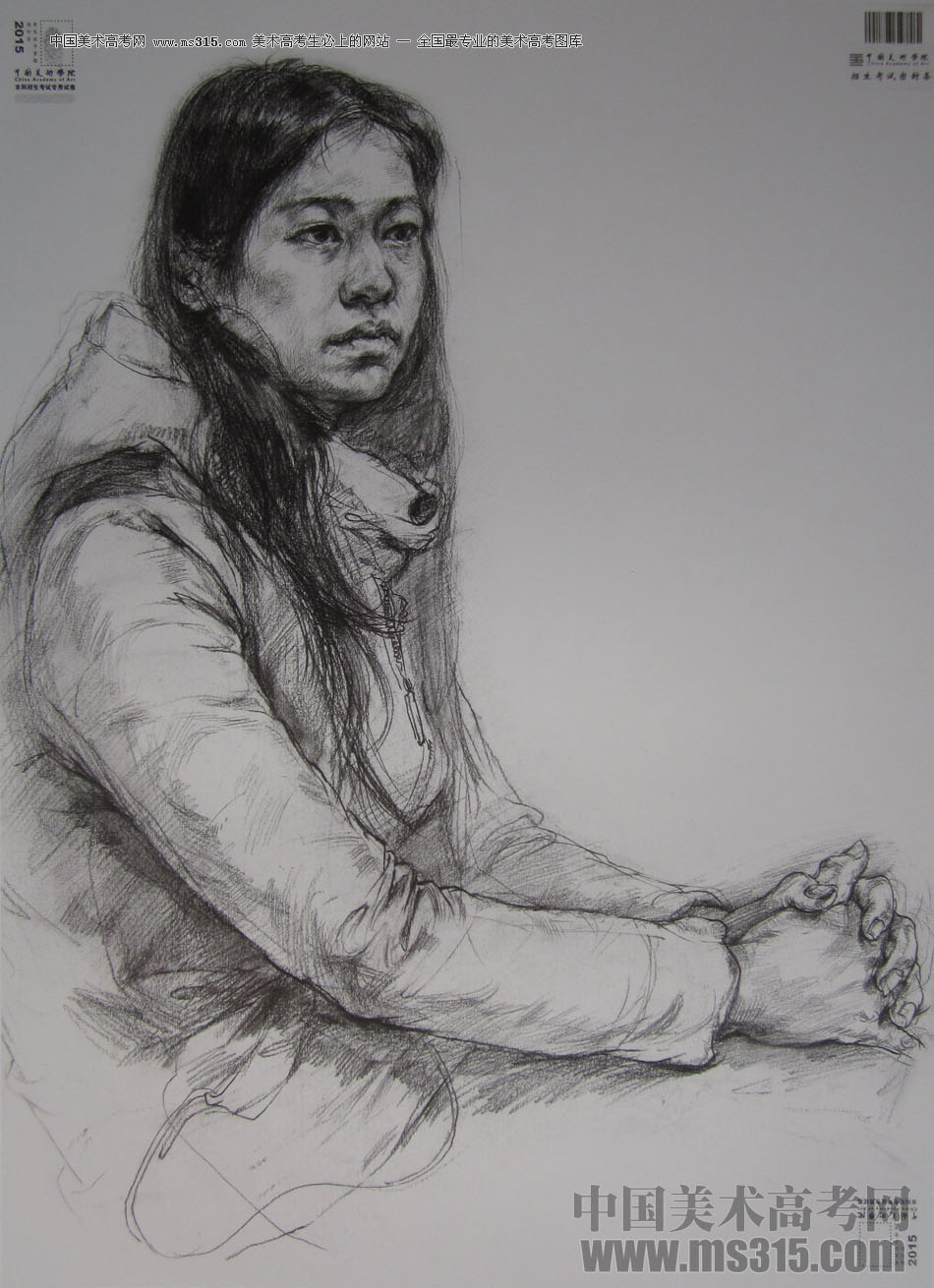 2015年中国美术学院素描高分卷57