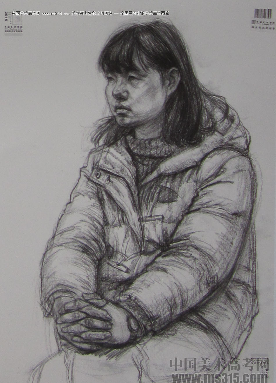 2015年中国美术学院素描高分卷98