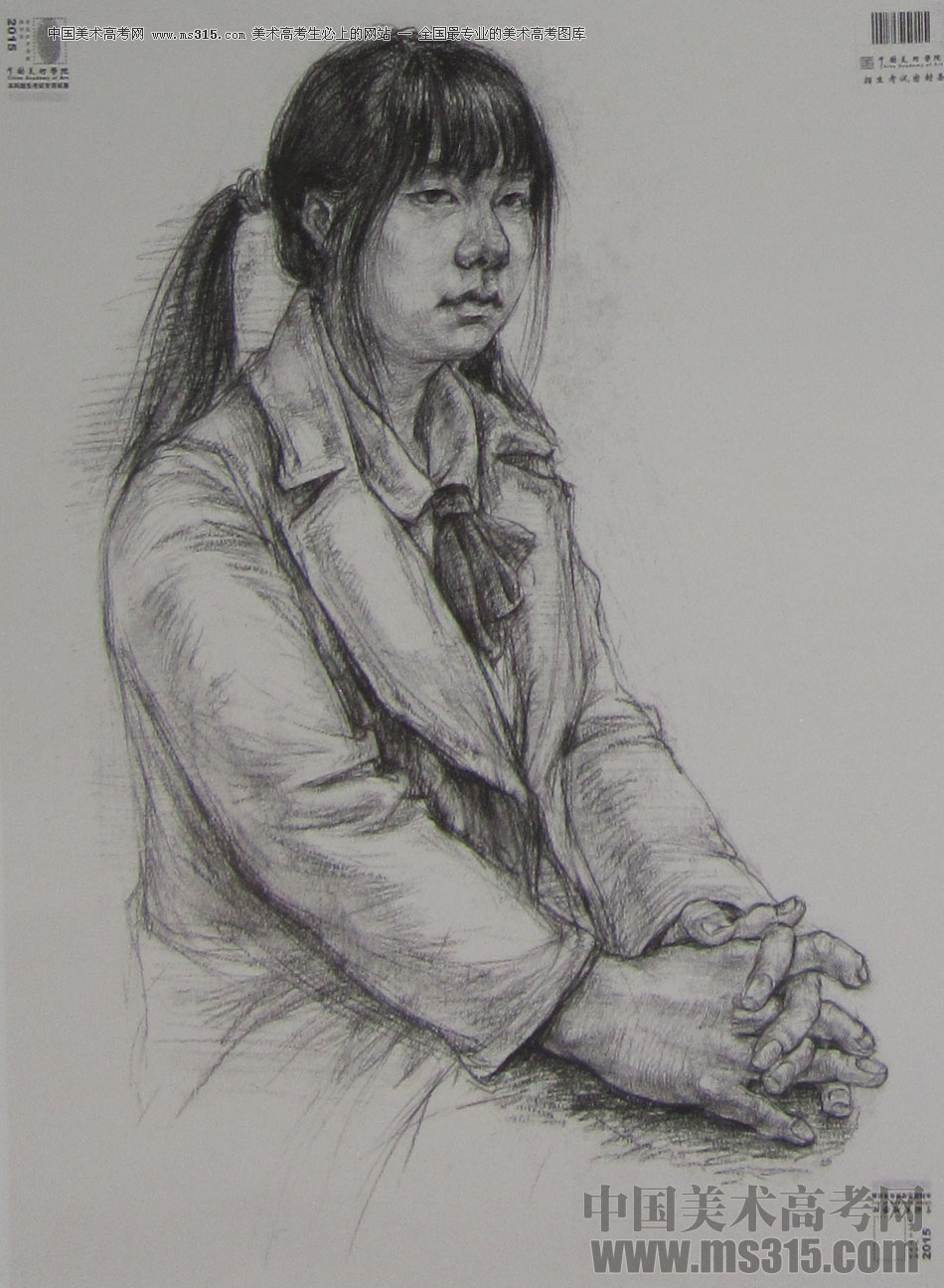 2015年中国美术学院素描高分卷73
