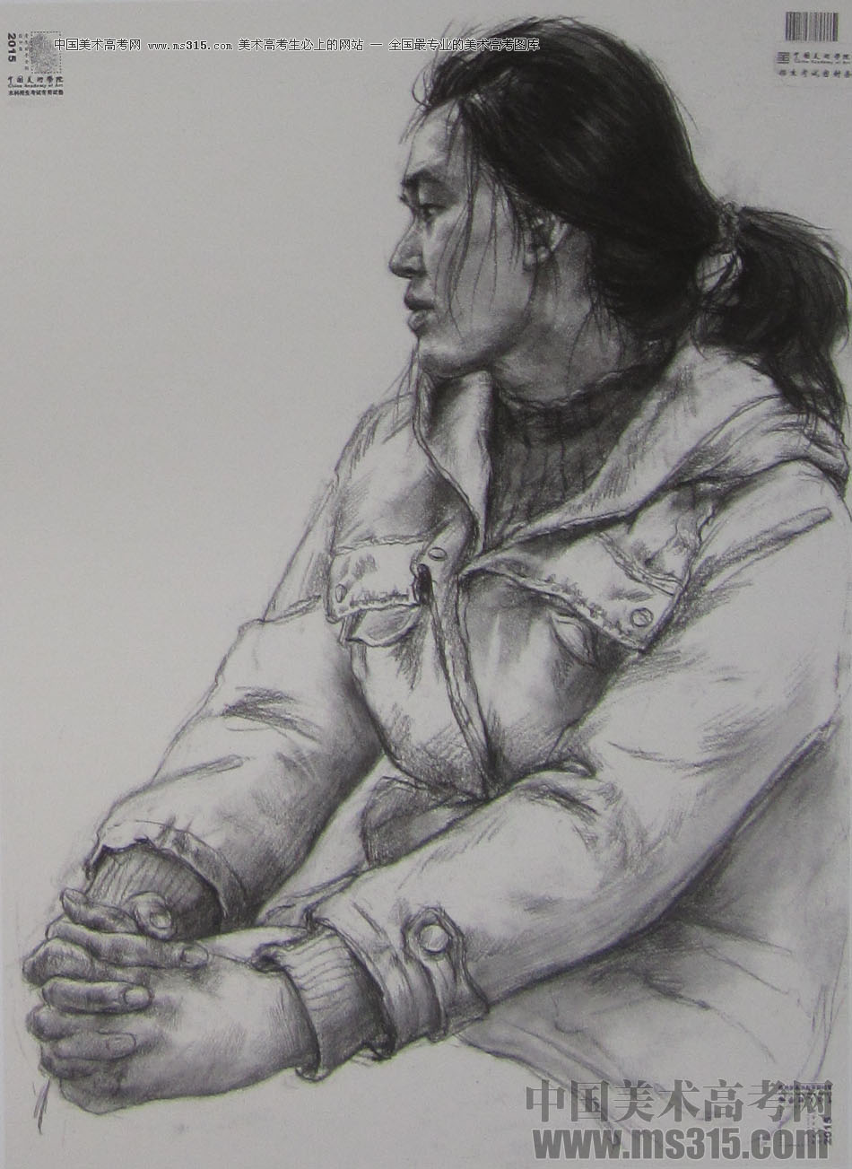 2015年中国美术学院素描高分卷78