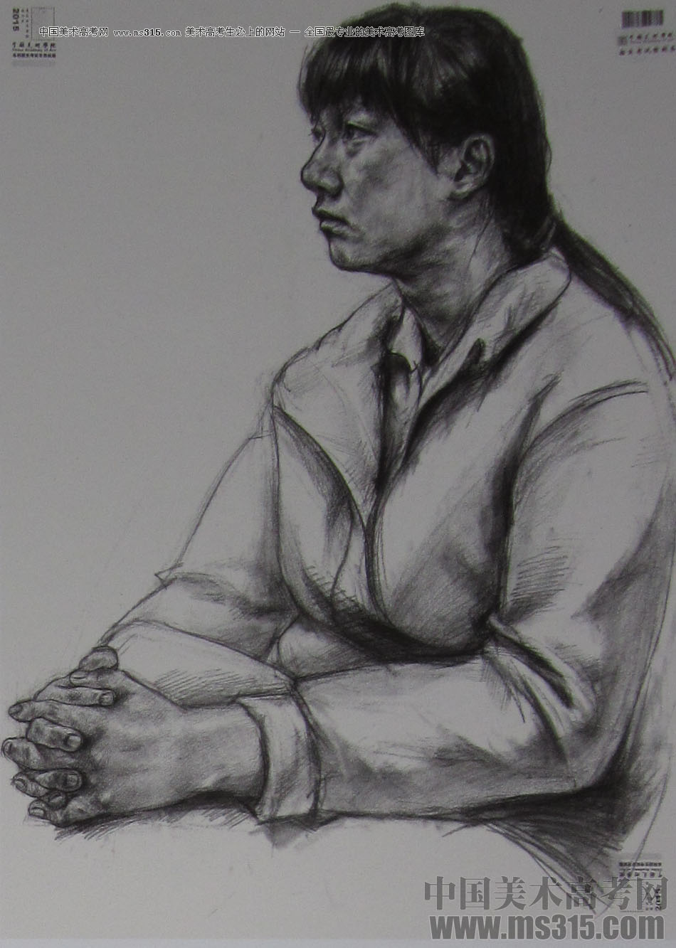 2015年中国美术学院素描高分卷80