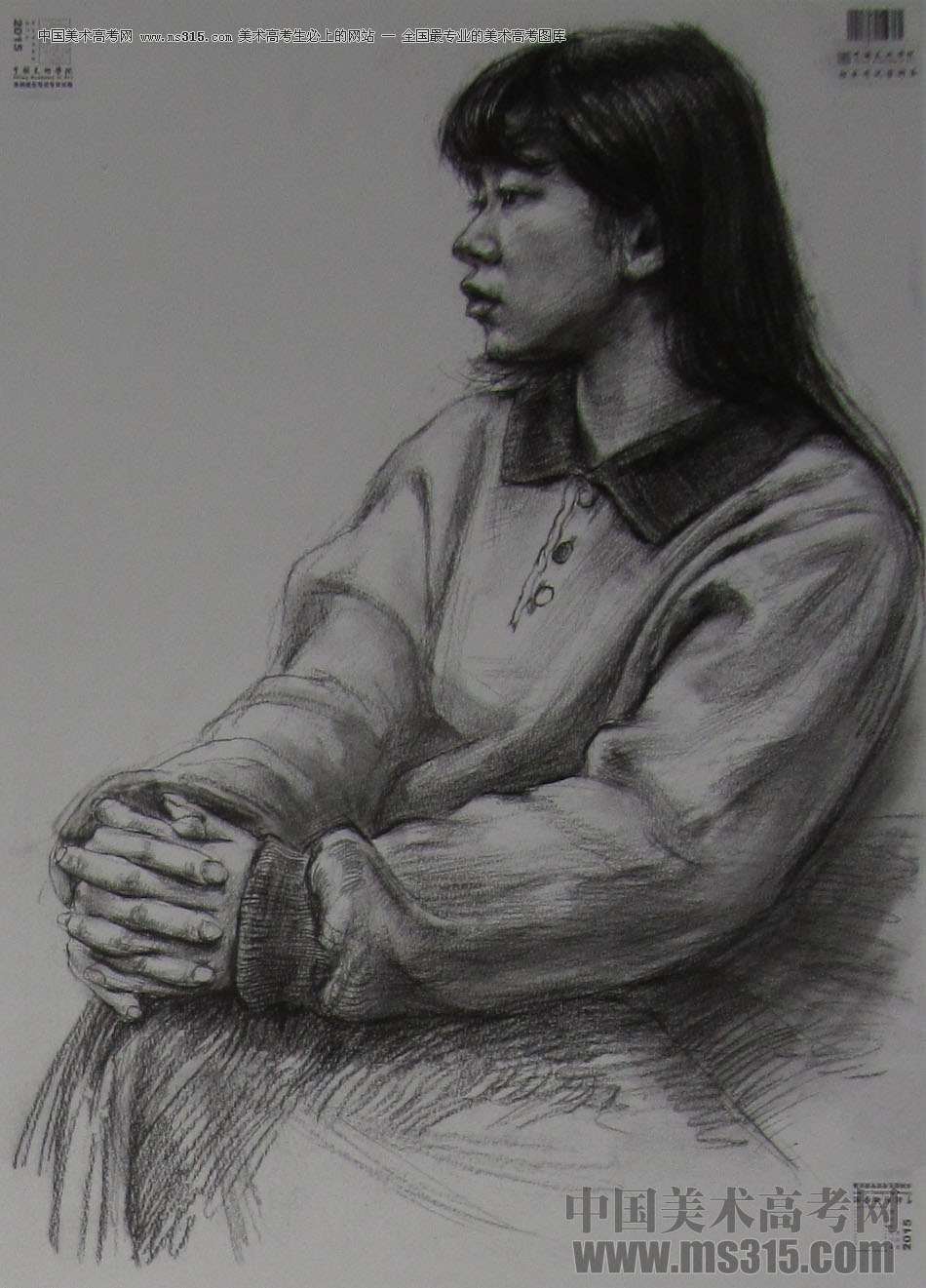2015年中国美术学院素描高分卷92