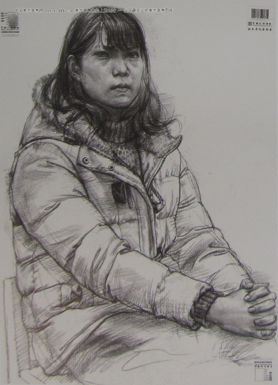 2015年中国美术学院素描高分卷93