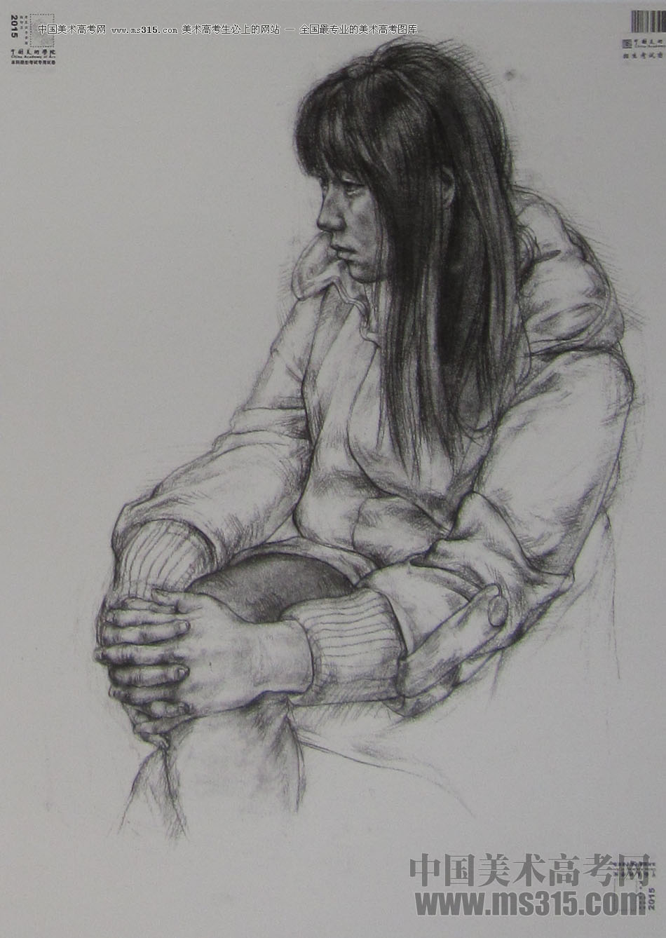 2015年中国美术学院素描高分卷94