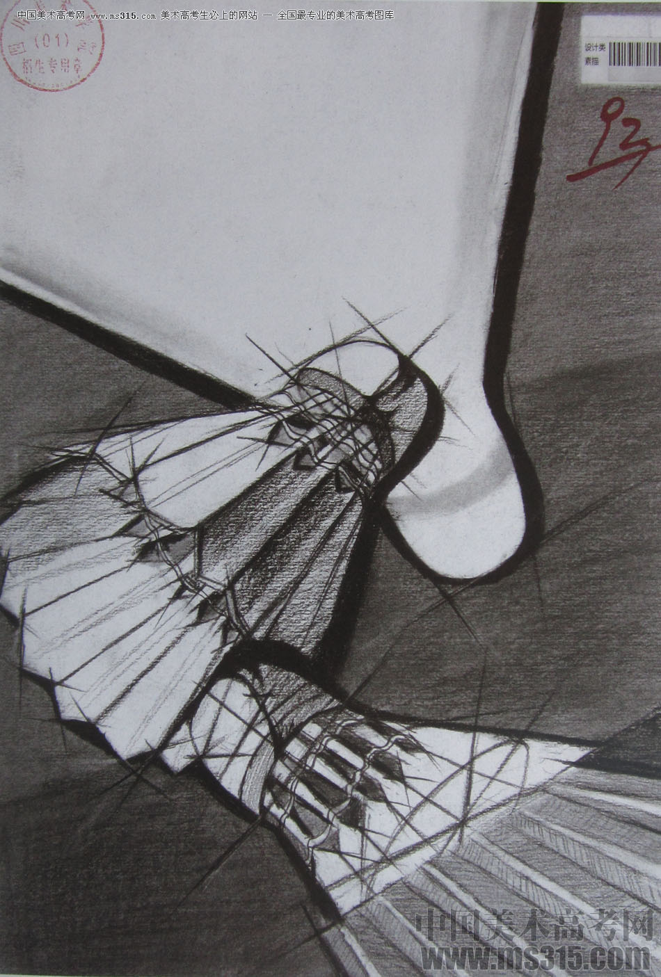 2015年四川美术学院设计素描高分卷2