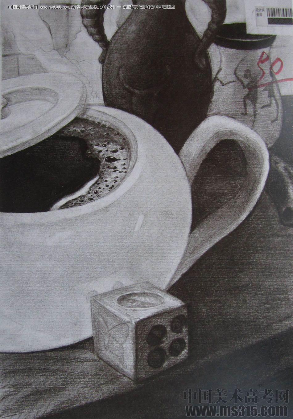 2015年四川美术学院设计素描高分卷49