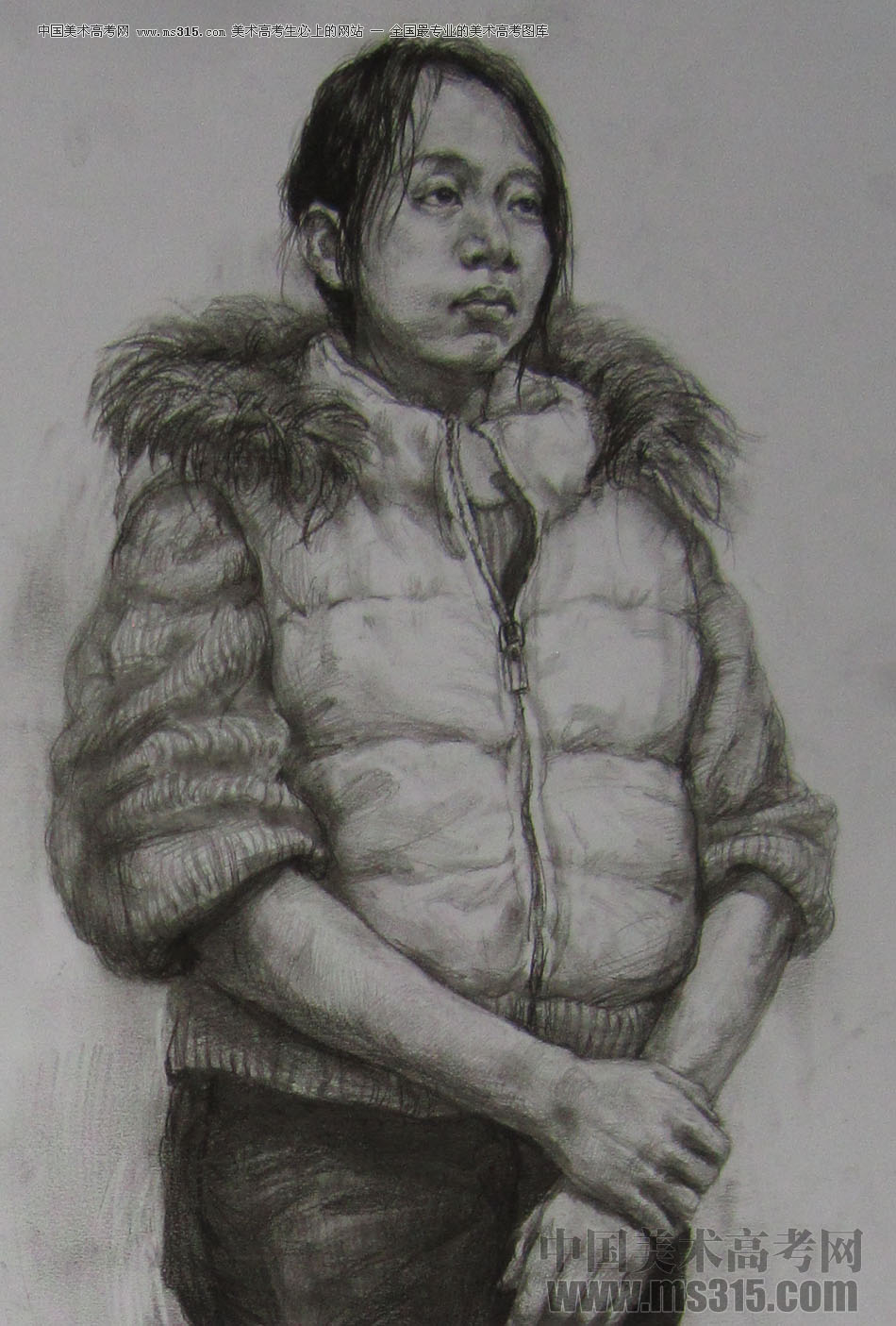 清华大学美术学院2014年造型类素描优秀试卷2