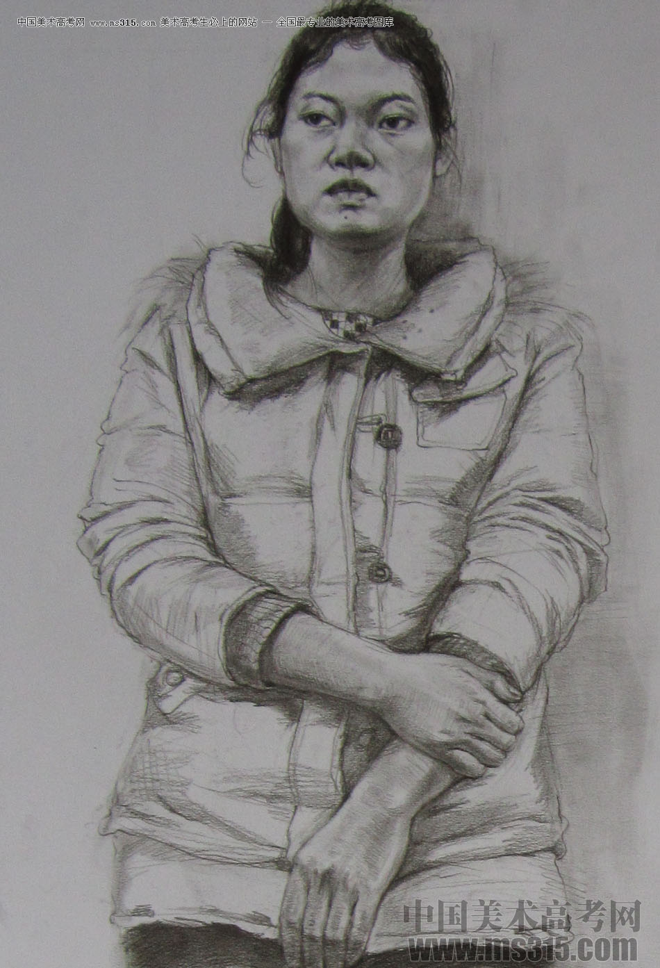 清华大学美术学院2014年造型类素描优秀试卷4