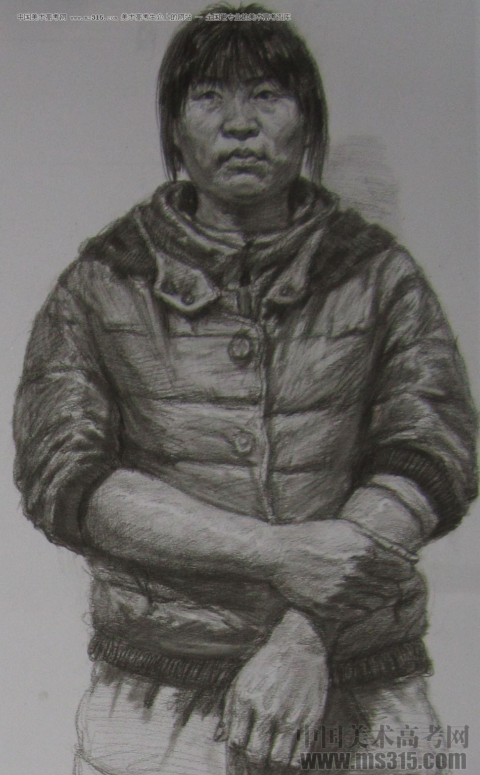 清华大学美术学院2014年造型类素描优秀试卷5