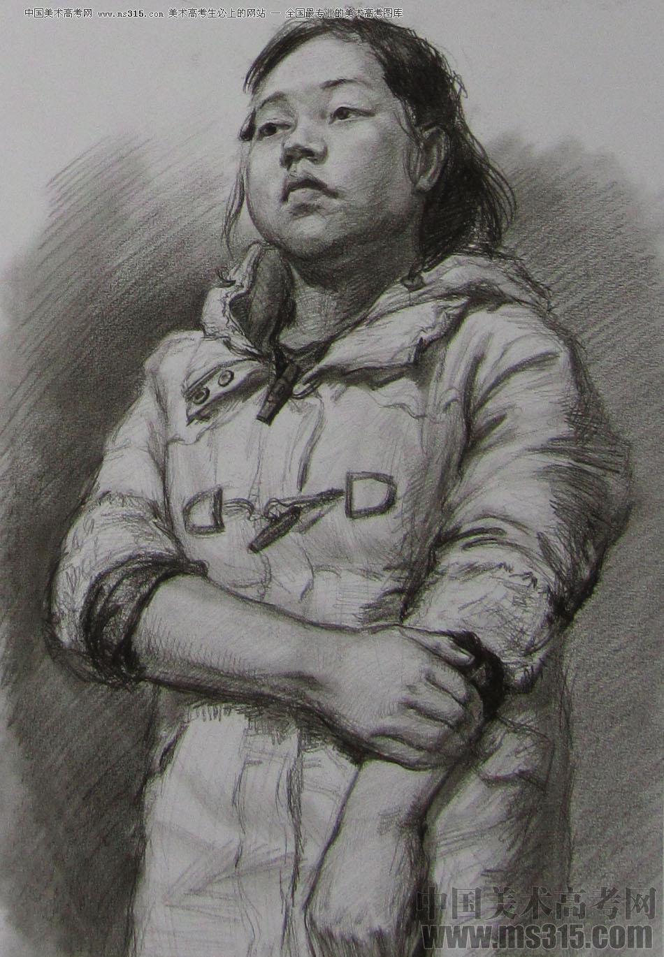 清华大学美术学院2014年造型类素描优秀试卷3