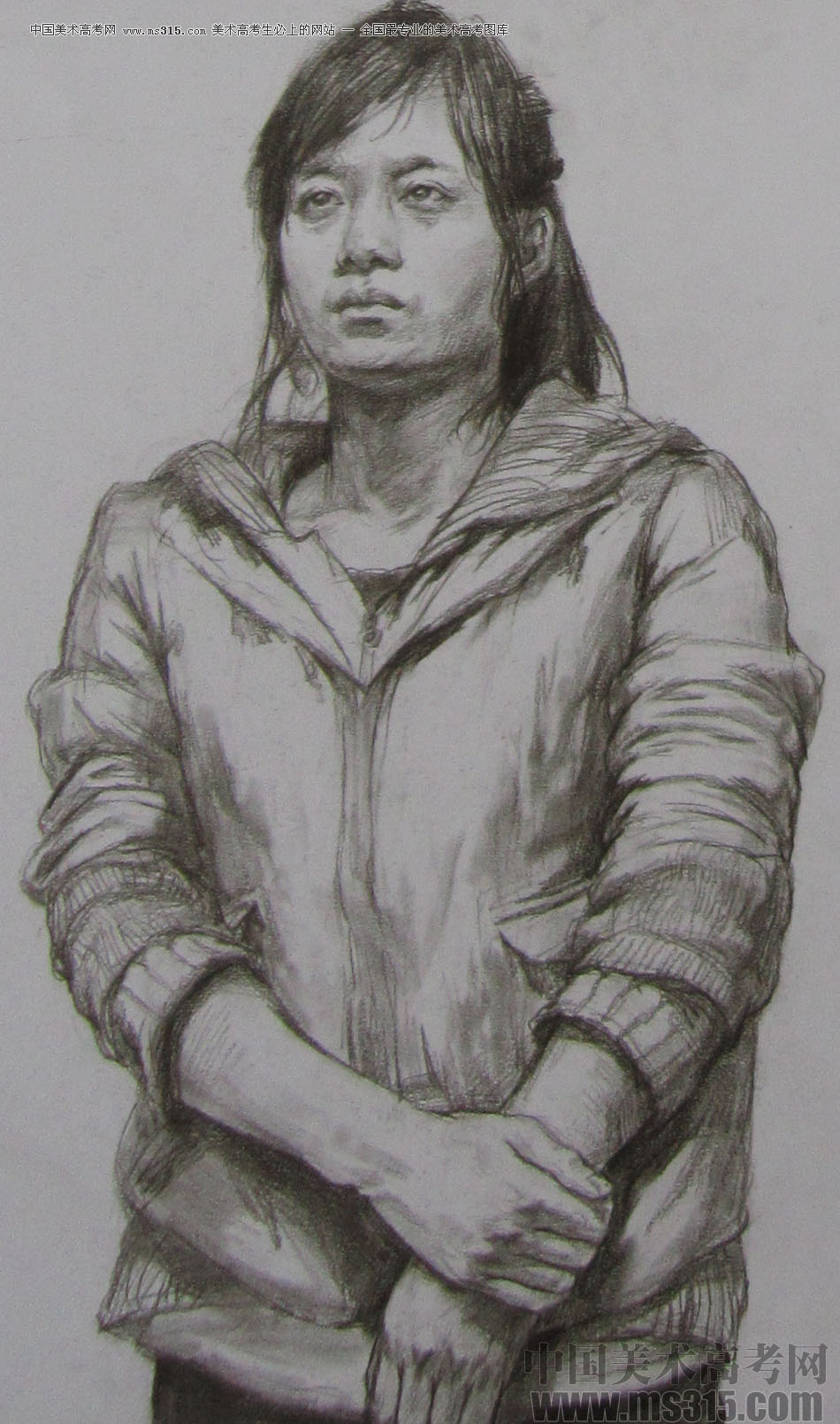 清华大学美术学院2014年造型类素描优秀试卷6