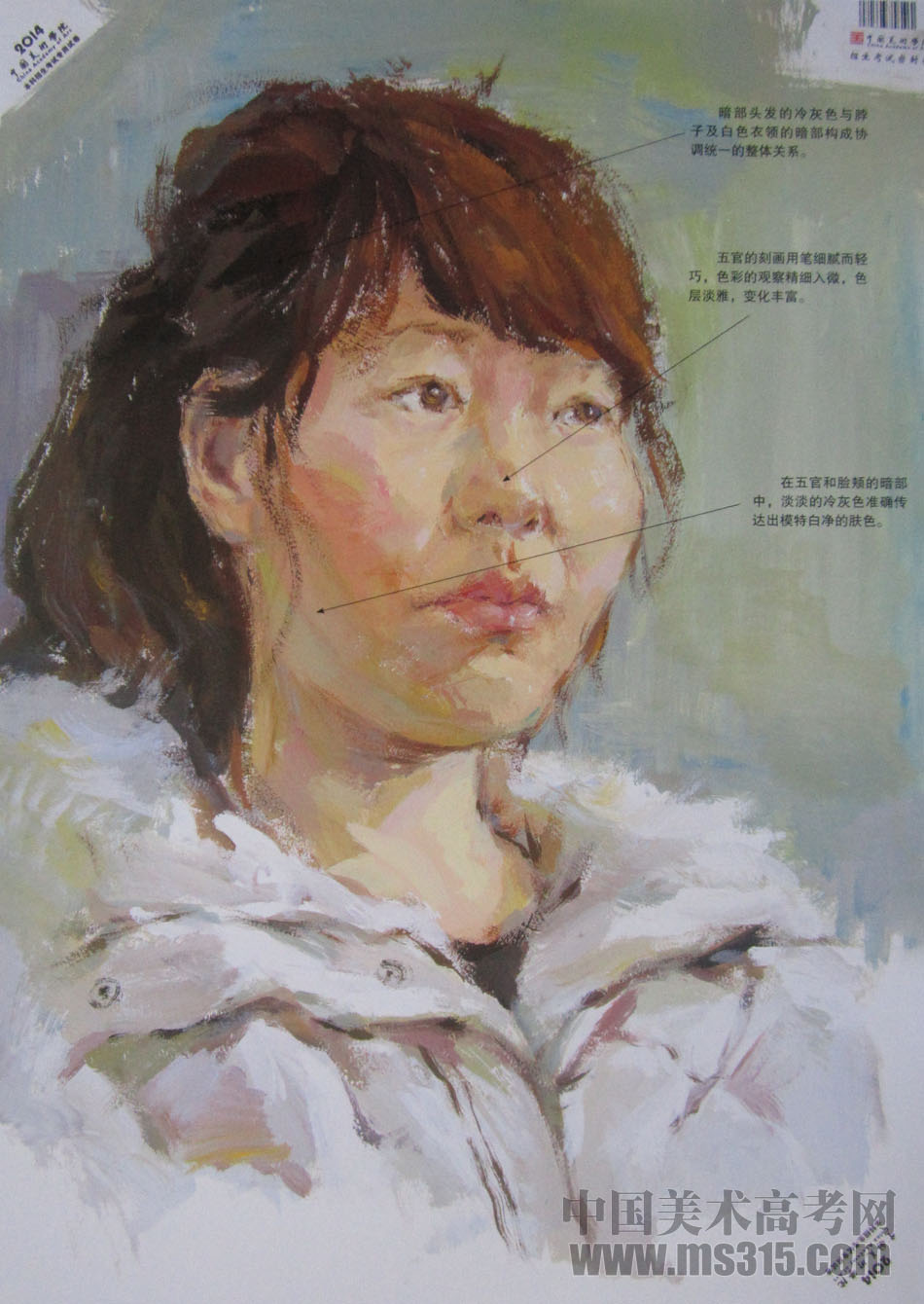 2014年中国美术学院建筑与设计类色彩优秀试卷6