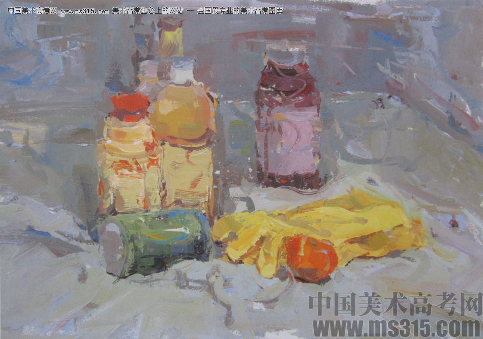 2014年中国美术学院建筑与设计类色彩优秀试卷55