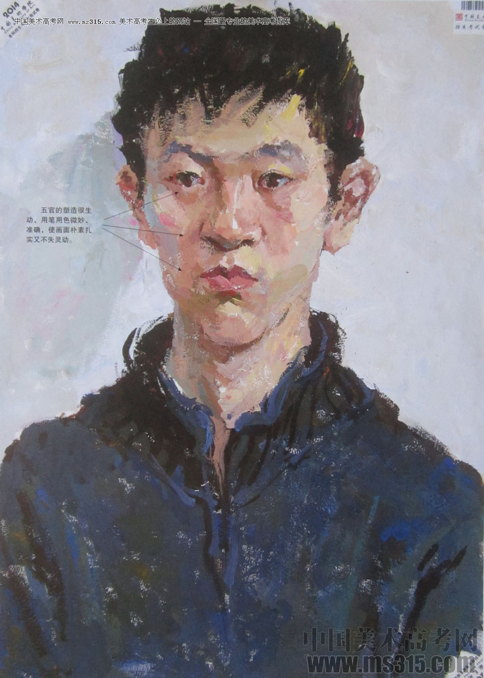 2014年中国美术学院造型图媒类色彩优秀试卷2