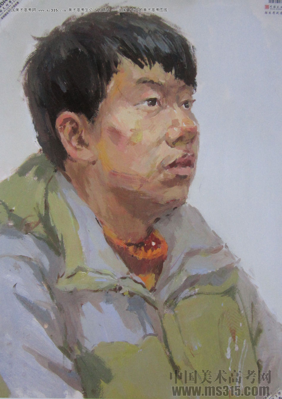 2014年中国美术学院造型图媒类色彩优秀试卷17