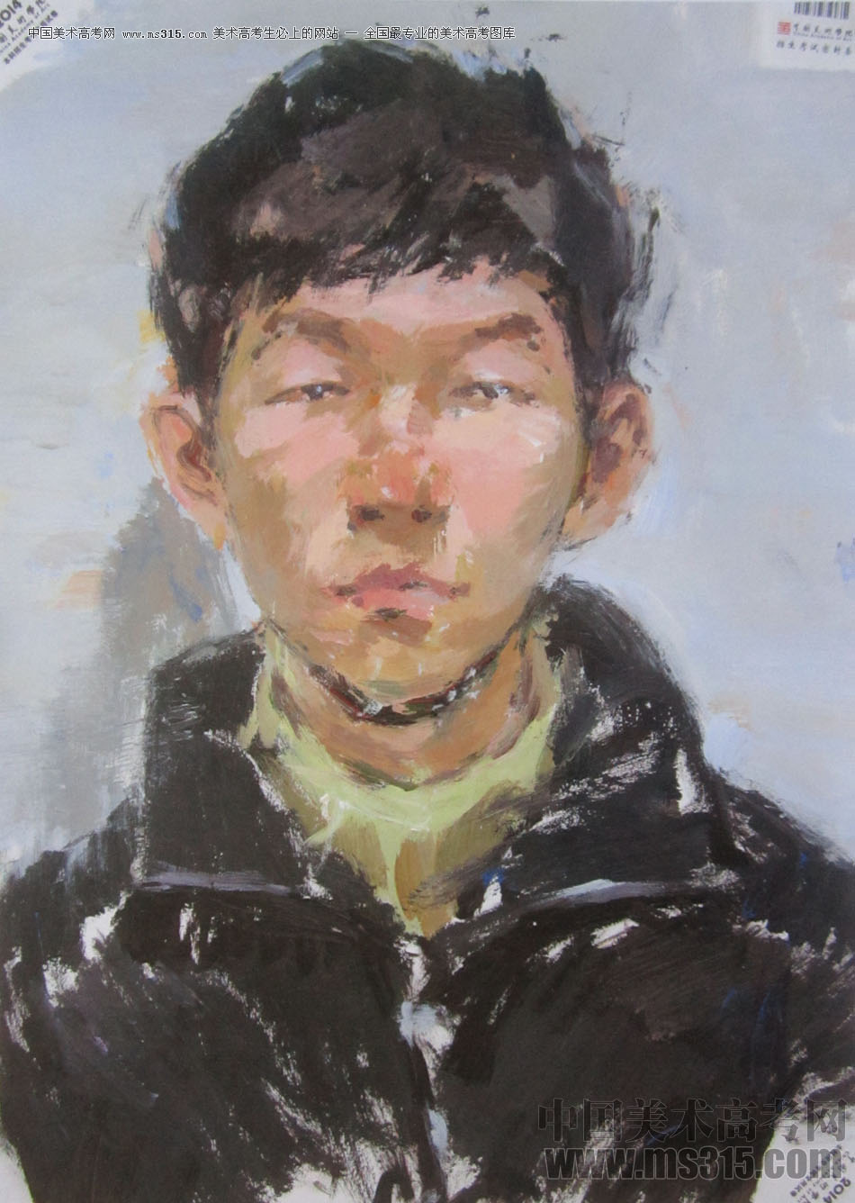 2014年中国美术学院造型图媒类色彩优秀试卷16