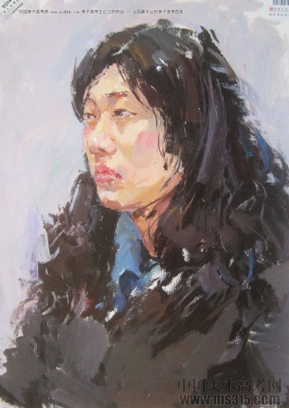 2014年中国美术学院造型图媒类色彩优秀试卷24