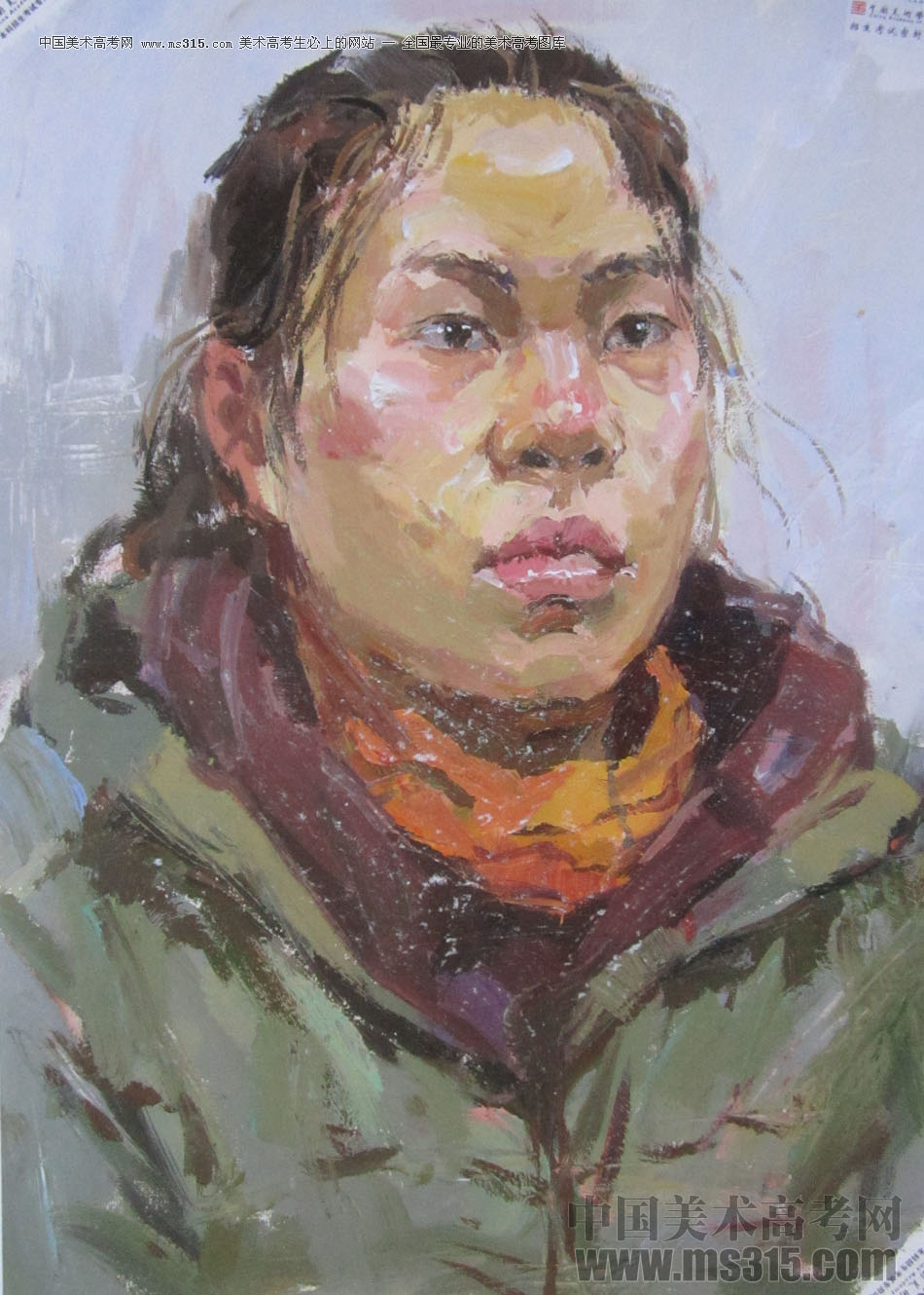 2014年中国美术学院造型图媒类色彩优秀试卷27