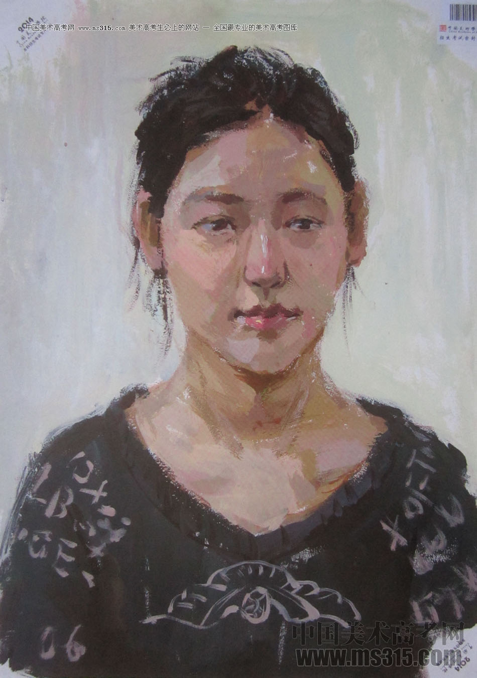 2014年中国美术学院造型图媒类色彩优秀试卷29