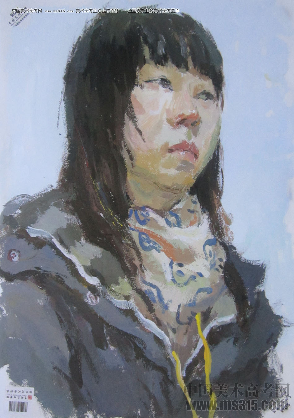 2014年中国美术学院造型图媒类色彩优秀试卷36