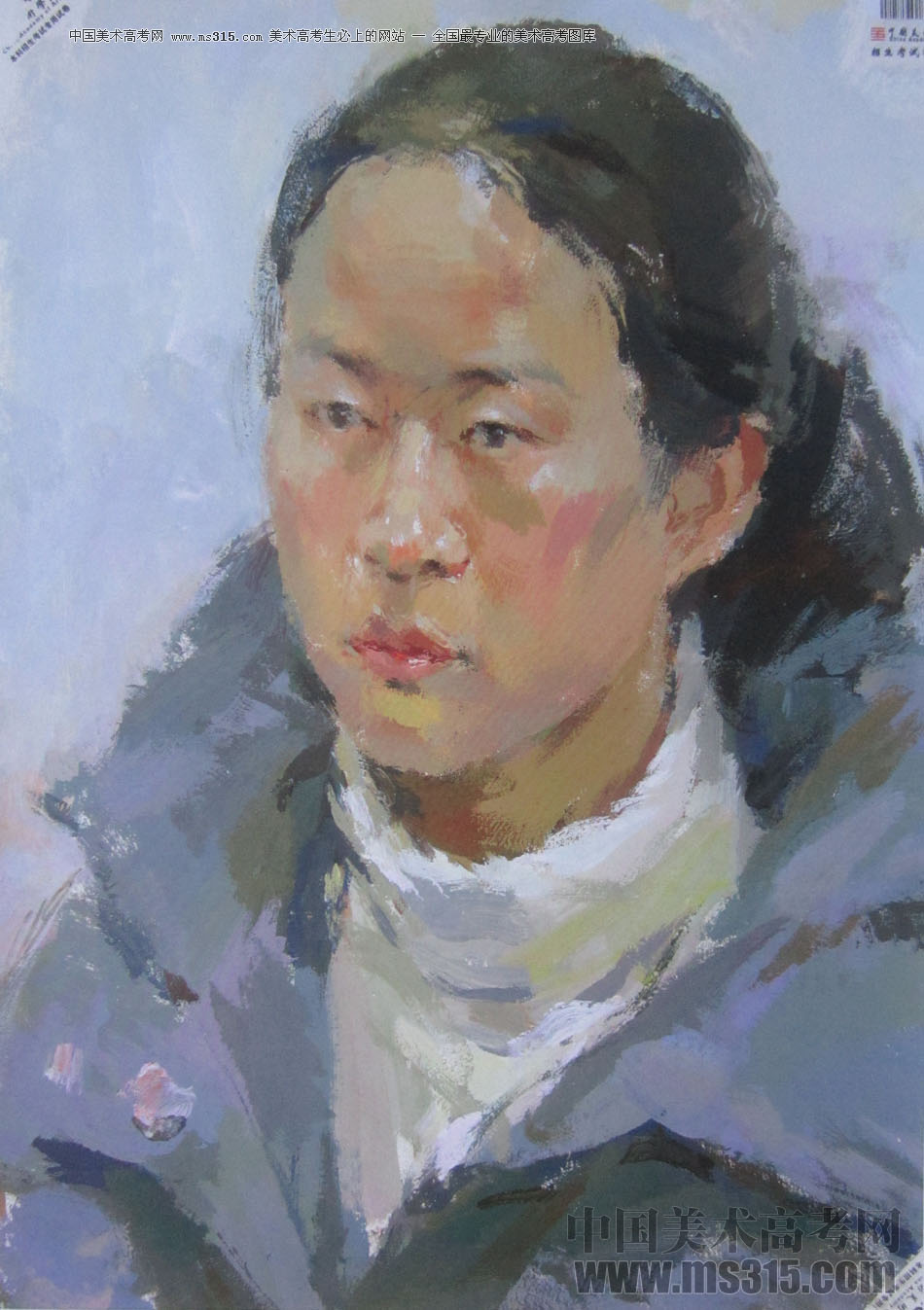 2014年中国美术学院造型图媒类色彩优秀试卷38